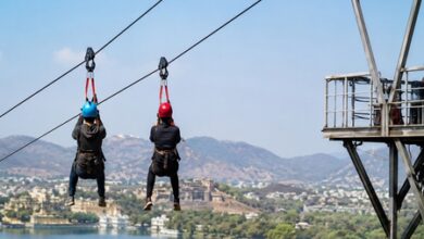 Two tourists stranded mid-air on Udaipur zip-line rescued safely