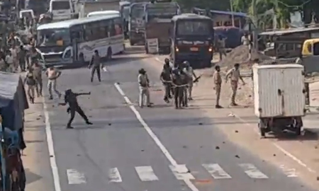 Bihar: Nalanda college protest turns violent, three policemen injured Bihar: Nalanda college protest turns violent, three policemen injured