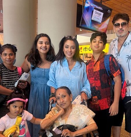 Rupali Ganguly reveals she ‘threatened’, emotionally blackmailed son Rudransh to pose for family vacation pics