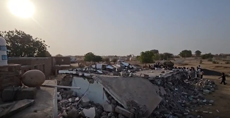 Illegal constructions razed down in Rajasthan’s Barmer within 15 km of Pakistan border Illegal constructions razed down in Rajasthan’s Barmer within 15 km of Pakistan border