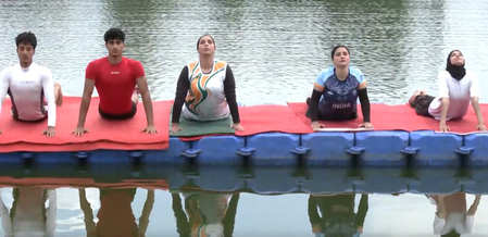 From water yoga to marathon runs, India unites in wellness ahead of International Yoga Day From water yoga to marathon runs, India unites in wellness ahead of International Yoga Day