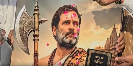 LoP Rahul Gandhi’s birthday celebrated in Varanasi with ‘Parashuram’ portrayal; BJP hits out