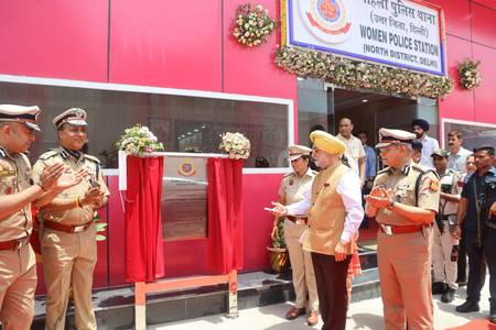 Delhi L-G inaugurates first Women Police Station with all-female staff Delhi L-G inaugurates first Women Police Station with all-female staff