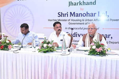 Union Minister reviews power sector, urban schemes with Jharkhand Govt Union Minister reviews power sector, urban schemes with Jharkhand Govt