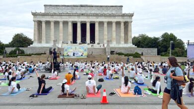 Yoga Day draws large crowd in Washington Yoga Day draws large crowd in Washington