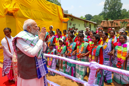 PM Modi announces solar power initiative for Pahadpur, Mayurbhanj in Odisha PM Modi announces solar power initiative for Pahadpur, Mayurbhanj in Odisha