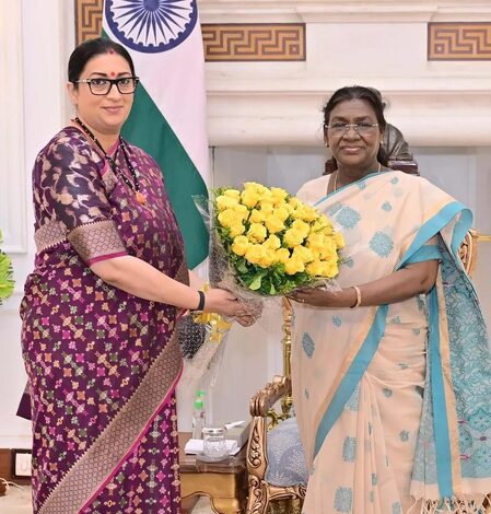 Smriti Irani wishes President Droupadi Murmu on birthday, calls her journey ‘extraordinary’
