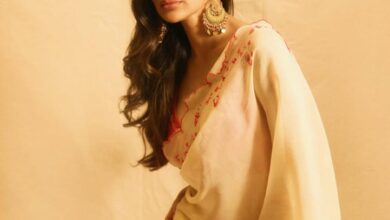 Mouni Roy celebrates her love for sarees with elegant traditional look