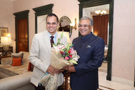 Rajasthan Chief Secretary meets CEC Gyanesh Kumar in Jaipur