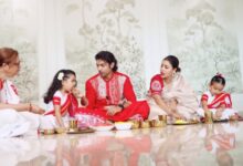Gurmeet Choudhary & Debinna Bonnerjee enjoy family time during Jamai Shosthi Gurmeet Choudhary & Debinna Bonnerjee enjoy family time during Jamai Shosthi