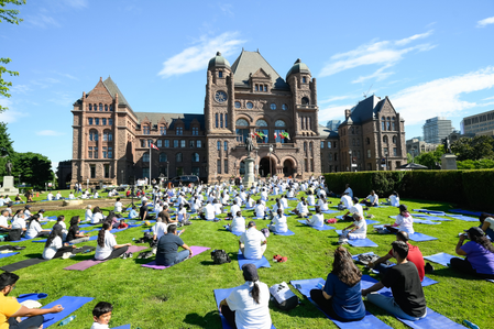 Western countries embrace Yoga ahead of International Day of Yoga today Western countries embrace Yoga ahead of International Day of Yoga today