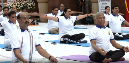 NDA leaders thank PM Modi for Yoga’s global recognition NDA leaders thank PM Modi for Yoga’s global recognition