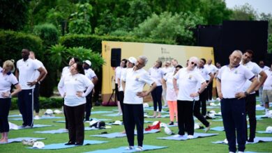 EAM Jaishankar joins Diplomatic Corps in New Delhi to mark International Day of Yoga EAM Jaishankar joins Diplomatic Corps in New Delhi to mark International Day of Yoga