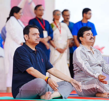 Yoga a panacea for keeping diseases at bay, says CM Devendra Fadnavis Yoga a panacea for keeping diseases at bay, says CM Devendra Fadnavis