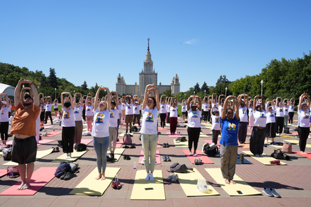 International Yoga Day draws massive crowds across the world