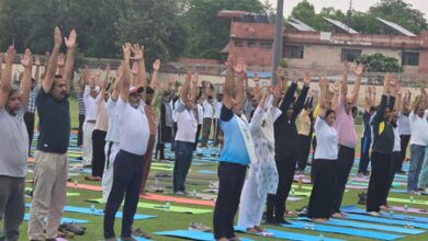 Jamia V-C Mazhar Asif leads celebration of International Yoga Day Jamia V-C Mazhar Asif leads celebration of International Yoga Day