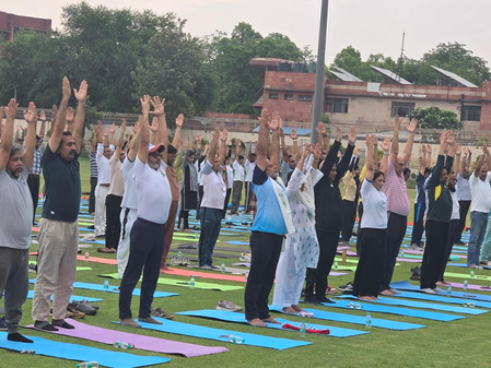 Jamia V-C Mazhar Asif leads celebration of International Yoga Day