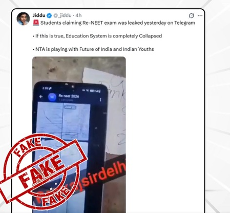 PIB Fact Check debunks viral claim of NEET-UG 2026 re-exam paper leak on Telegram