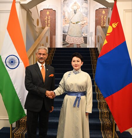 EAM Jaishankar and Mongolian counterpart discuss development cooperation, security EAM Jaishankar and Mongolian counterpart discuss development cooperation, security