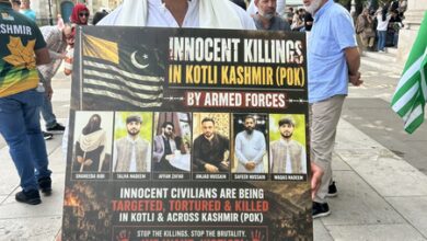 PoK atrocities: Kashmiri diaspora holds protests against Pakistan in London PoK atrocities: Kashmiri diaspora holds protests against Pakistan in London