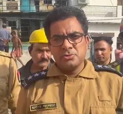 No casualties after fire breaks out at Noida labour camp, gas leak suspected
