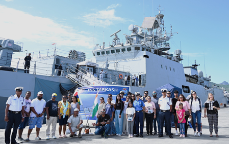 Mauritius: INS Tarkash concludes port call, reaffirms close ties Mauritius: INS Tarkash concludes port call, reaffirms close ties