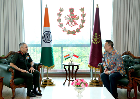 Singapore envoy, CDS General Raja Subramani discuss bilateral defence ties Singapore envoy, CDS General Raja Subramani discuss bilateral defence ties