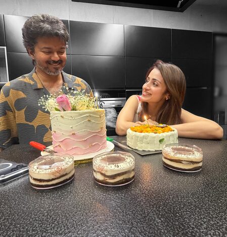 Trisha wishes TN CM Vijay a happy birthday; ends speculation caused by reports that claimed she had unfollowed Vijay on social media