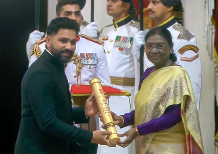 President Droupadi Murmu confers Padma awards, 65 personalities honoured