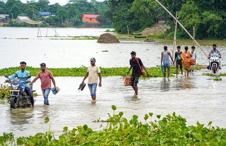 Assam floods affect over 22,000 people; rail bridge collapses partially
