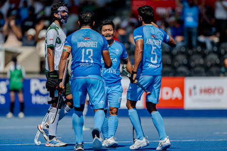 Men’s FIH Pro League: India beat Pakistan 4-3 in thrilling London-leg opener (Ld) Men’s FIH Pro League: India beat Pakistan 4-3 in thrilling London-leg opener (Ld)