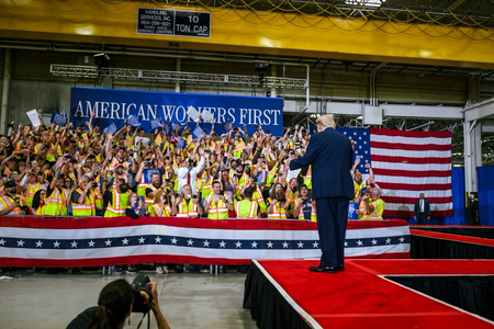 Trump credits tariffs for factory boom Trump credits tariffs for factory boom