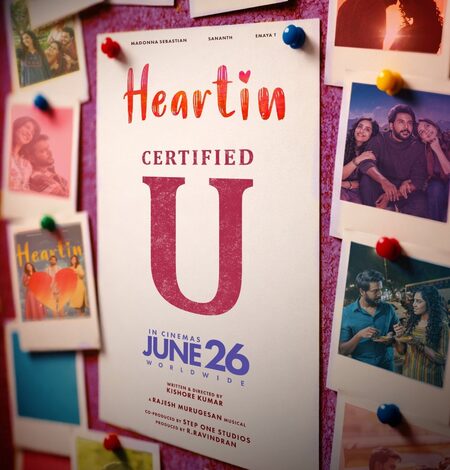 Madonna Sebastian-starrer ‘Heartin’ cleared for release with ‘U’ certificate Madonna Sebastian-starrer ‘Heartin’ cleared for release with ‘U’ certificate