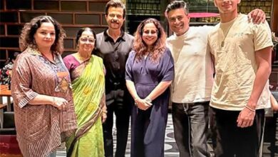 Anil Kapoor met R Madhavan & his family just before the Padma ceremony Anil Kapoor met R Madhavan & his family just before the Padma ceremony