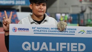 Inter-State Athletics: Anushka Yadav smashes National hammer throw record with 67.02m Inter-State Athletics: Anushka Yadav smashes National hammer throw record with 67.02m