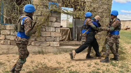 Indian Army participates in joint UN peacekeeping drills during Exercise Khaan Quest