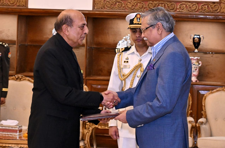 Indian envoy presents credentials to Bangladesh President, reaffirms commitment to strengthening partnership
