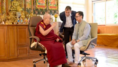 Kiren Rijiju meets Dalai Lama in Delhi, says spiritual leader recovering well after knee surgery