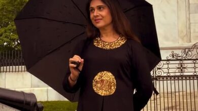 Meenakshi Seshadri enjoys rainy day in Boston as Mumbai welcomes Monsoon