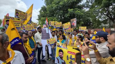 Gujarat: AAP stages statewide protest in support of jailed MLA; party vows legal fight
