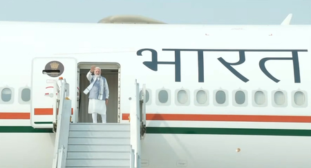 PM Modi emplanes for 3-day State Visit to Seychelles