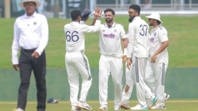Auqib Nabi’s four-wicket haul hands India A crucial 122-run lead against Sri Lanka A