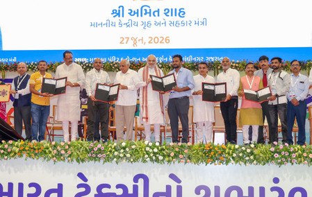 Gujarat: HM Amit Shah directs officials to identify villages without basic civic amenities