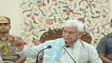 J&K L-G Manoj Sinha reviews Amarnath Yatra arrangements at Baltal base camp