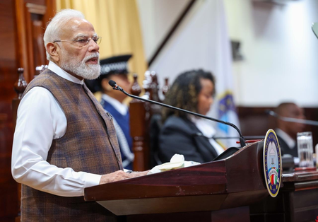 Seychelles not small island state but large ocean country, says PM Modi