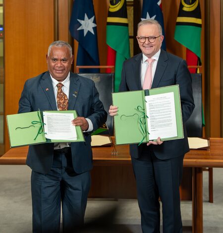 Building ‘stronger and more secure Pacific’, Australia and Vanuatu sign agreement barring foreign military bases