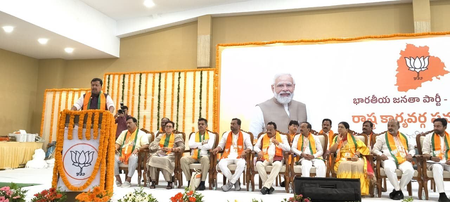 Nitin Nabin urges BJP cadres in Telangana to take people’s issues to streets
