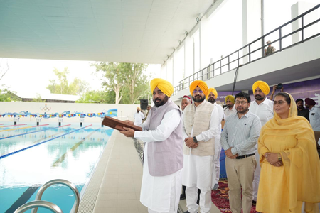Punjab CM Mann opens Olympic-standard swimming pool in Sangrur