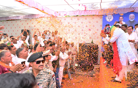 Raj CM Sharma attacks Gehlot for not pursuing Yamuna project despite promises