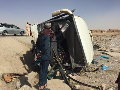 Child among four killed, four injured as vehicle turns turtle in Eastern Afghanistan Child among four killed, four injured as vehicle turns turtle in Eastern Afghanistan